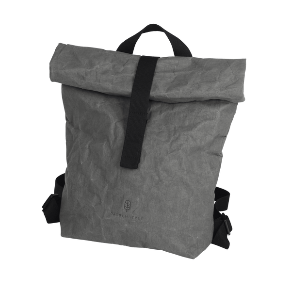 dude-rolltop-rucksack-grau-backpack-veganes-leder-dark-grey-washable-paper-pappenstyle